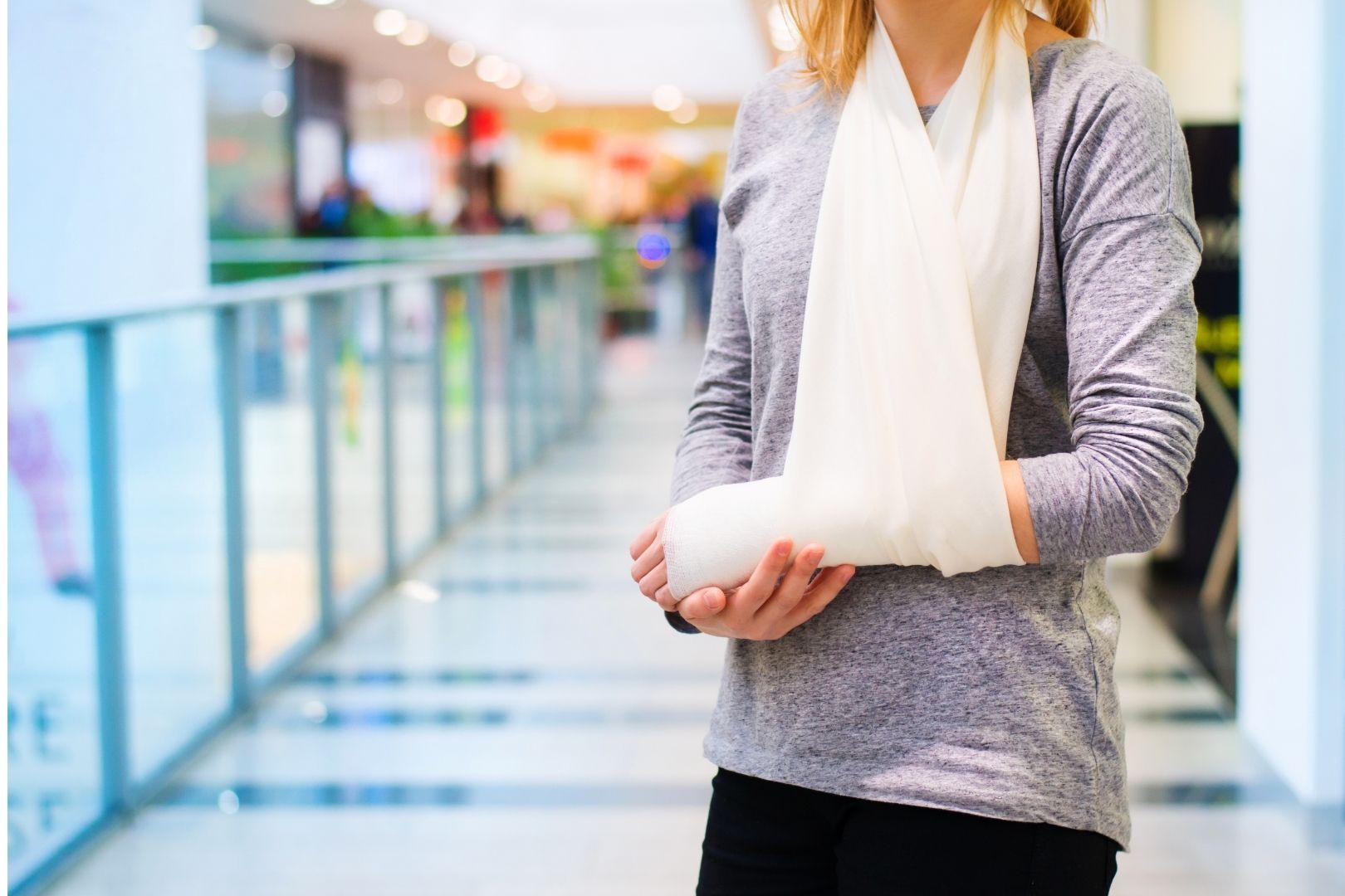 Woman with Broken Arm